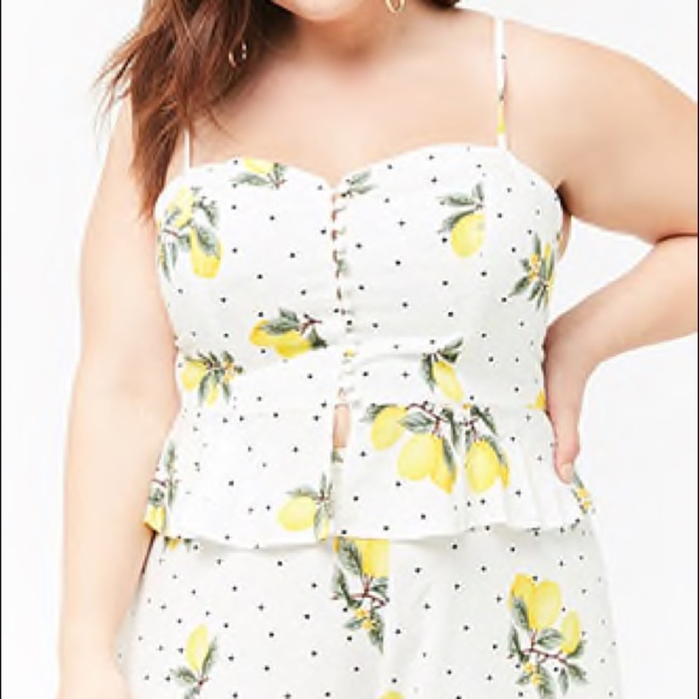 Lemon crop top